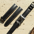 Load image into Gallery viewer, Regular watch strap : Barenia Leather : Black : Padded : 20-16 | 19-16 | 18-16 | 16-14