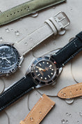 Load image into Gallery viewer, Regular Watch strap : Suede Leather : Black : Flat : 20-16 | 19-16 | 18-16 | 16-14