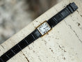 Load image into Gallery viewer, Cartier Tank Solo Strap : Crocodile leather : Matte Black : Square Padded