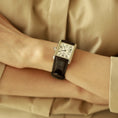 Load image into Gallery viewer, Cartier Tank Solo Strap : Crocodile leather : Matte Black : Square Padded