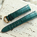 Load image into Gallery viewer, Cartier Tank Must Strap : Crocodile leather : Deep green : Square Padded