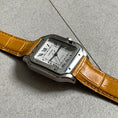 Load image into Gallery viewer, Santos de Cartier Strap : Crocodile leather : Cheese Yellow : Santos Medium