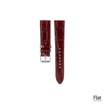 Load image into Gallery viewer, Regular watch strap : Crocodile leather : Burgundy : 20-16