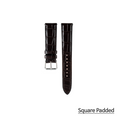 Load image into Gallery viewer, Regular watch strap : Crocodile leather : Chocolate brown : 20-16