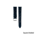 Load image into Gallery viewer, Regular watch strap : Crocodile leather : Dark Navy : 20-18