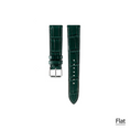 Load image into Gallery viewer, Regular watch strap : Crocodile leather : Deep green : 20-16
