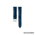 Load image into Gallery viewer, Regular watch strap : Crocodile leather : Navy blue : 20-16