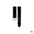 Load image into Gallery viewer, Regular watch strap : Crocodile leather : Glossy Black : 20-16