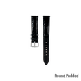 Load image into Gallery viewer, Regular watch strap : Crocodile leather : Glossy Black : 20-16