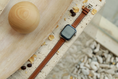 Load image into Gallery viewer, Apple Watch Strap : Barenia Leather : Gold brown : Attelage Double