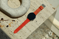 Load image into Gallery viewer, Galaxy Watch Strap : Goat Leather : Orange : Single