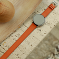 Load image into Gallery viewer, Galaxy Watch Strap : Epsom Leather : Orange : Double