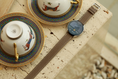 Load image into Gallery viewer, Galaxy Watch Strap : Epsom Leather : Etoupe : Double
