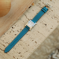 Load image into Gallery viewer, Hermes Watch Strap : Swift Leather : Blue jeans