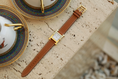 Load image into Gallery viewer, Hermes Watch Strap : Epsom Leather : Gold brown