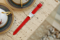 Load image into Gallery viewer, Hermes Watch Strap : Epsom Leather : Red