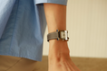 Load image into Gallery viewer, Hermes Watch Strap : Swift Leather : Gray