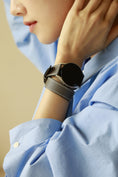 Load image into Gallery viewer, Galaxy Watch Strap : Swift Leather : Gray : Double