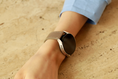 Load image into Gallery viewer, Galaxy Watch Strap : Goat Leather : Etoupe : Single