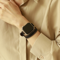 Load image into Gallery viewer, Apple Watch Strap : Barenia Leather : Black : Attelage Double
