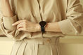 Load image into Gallery viewer, Galaxy Watch Strap : Goat Leather : Black : Single