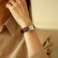 Load image into Gallery viewer, Hermes Watch Strap : Swift Leather : Rouge