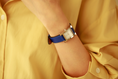 Load image into Gallery viewer, Hermes Watch Strap : Swift Leather : Blue