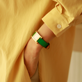 Load image into Gallery viewer, Hermes Watch Strap : Swift Leather : Bamboo green