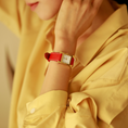 Load image into Gallery viewer, Hermes Watch Strap : Epsom Leather : Red