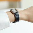 Load image into Gallery viewer, Cartier Tank Must Strap : Crocodile leather : Matte Black