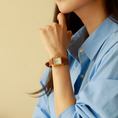 Load image into Gallery viewer, Hermes Watch Strap : Goat Leather : Gold brown