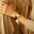 Load image into Gallery viewer, Hermes Watch Strap : Goat Leather : Wine