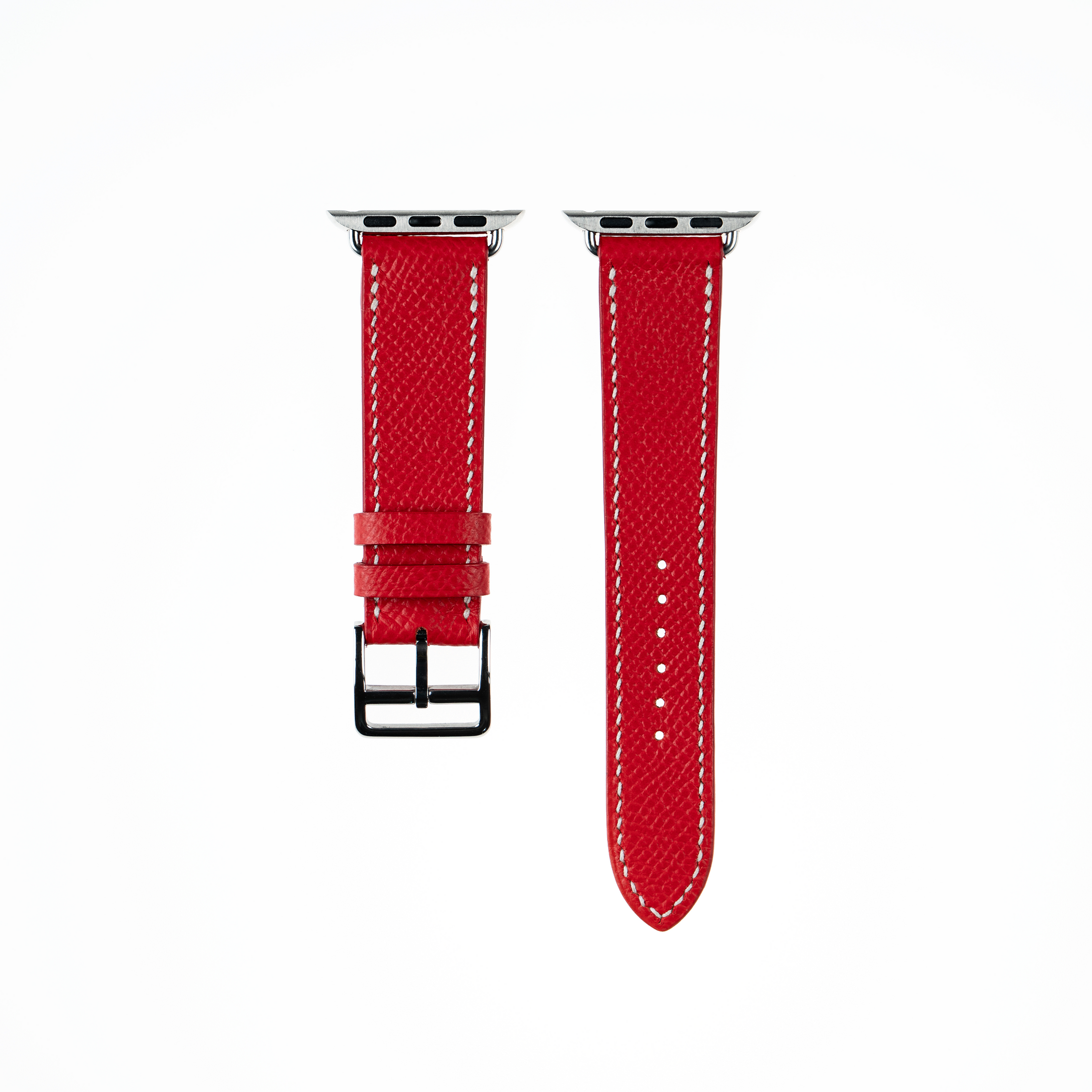 Apple Watch Strap : Epsom Leather : Red : Single