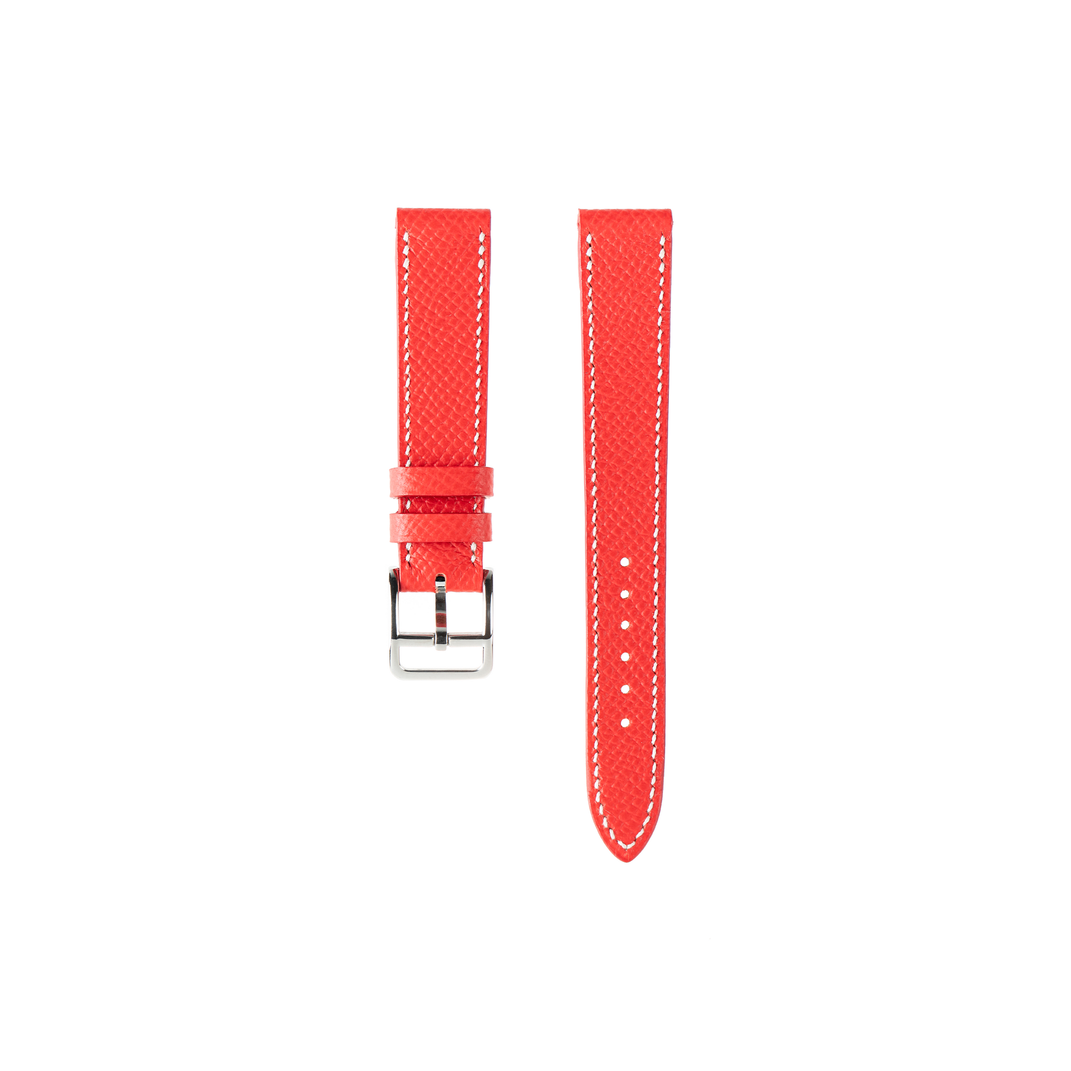 Hermes Watch Strap : Epsom Leather : Red