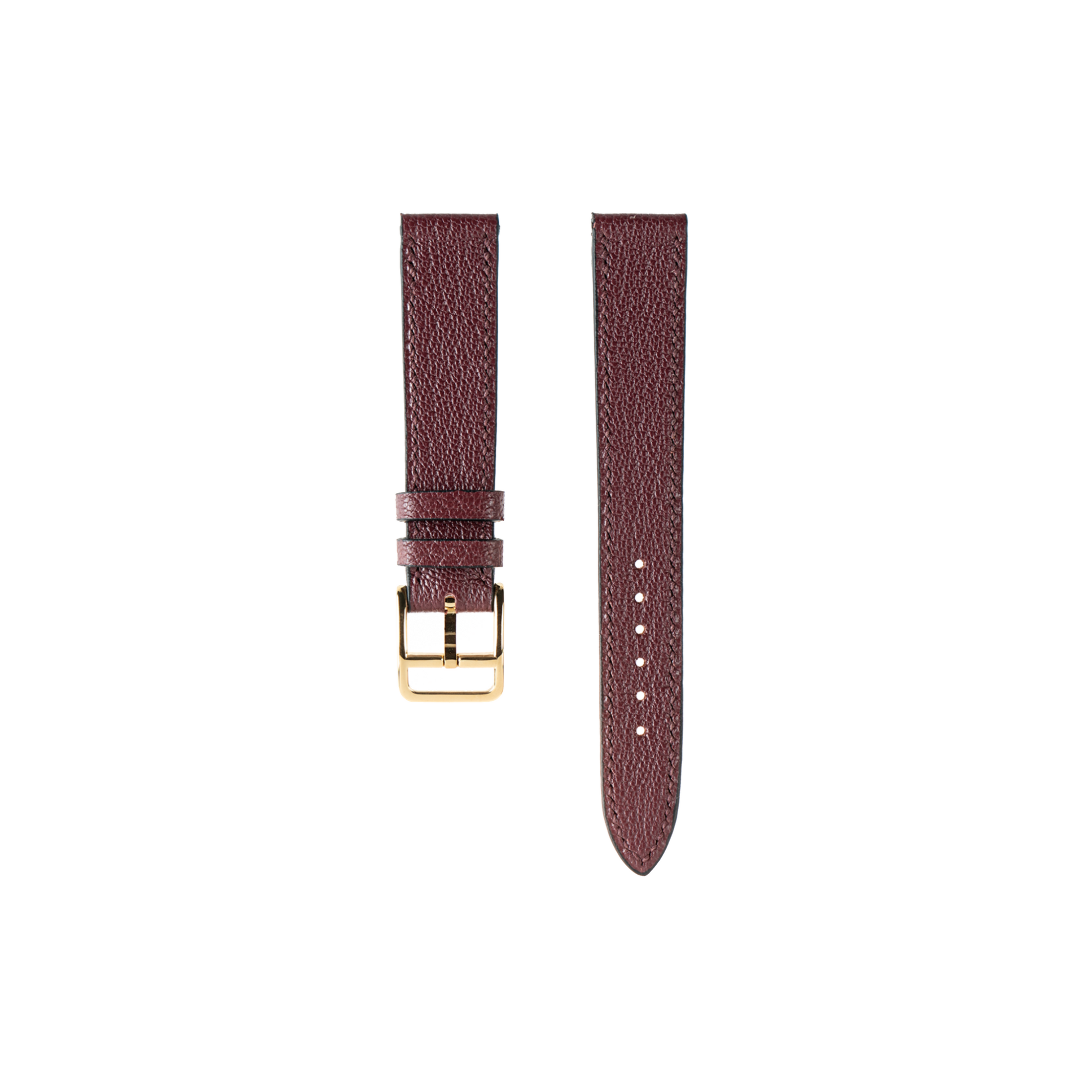 Hermes Watch Strap : Goat Leather : Wine