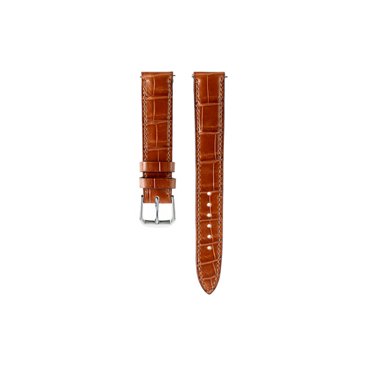 Cartier Tank Must Strap : Crocodile leather : Mahogany : Square Padded