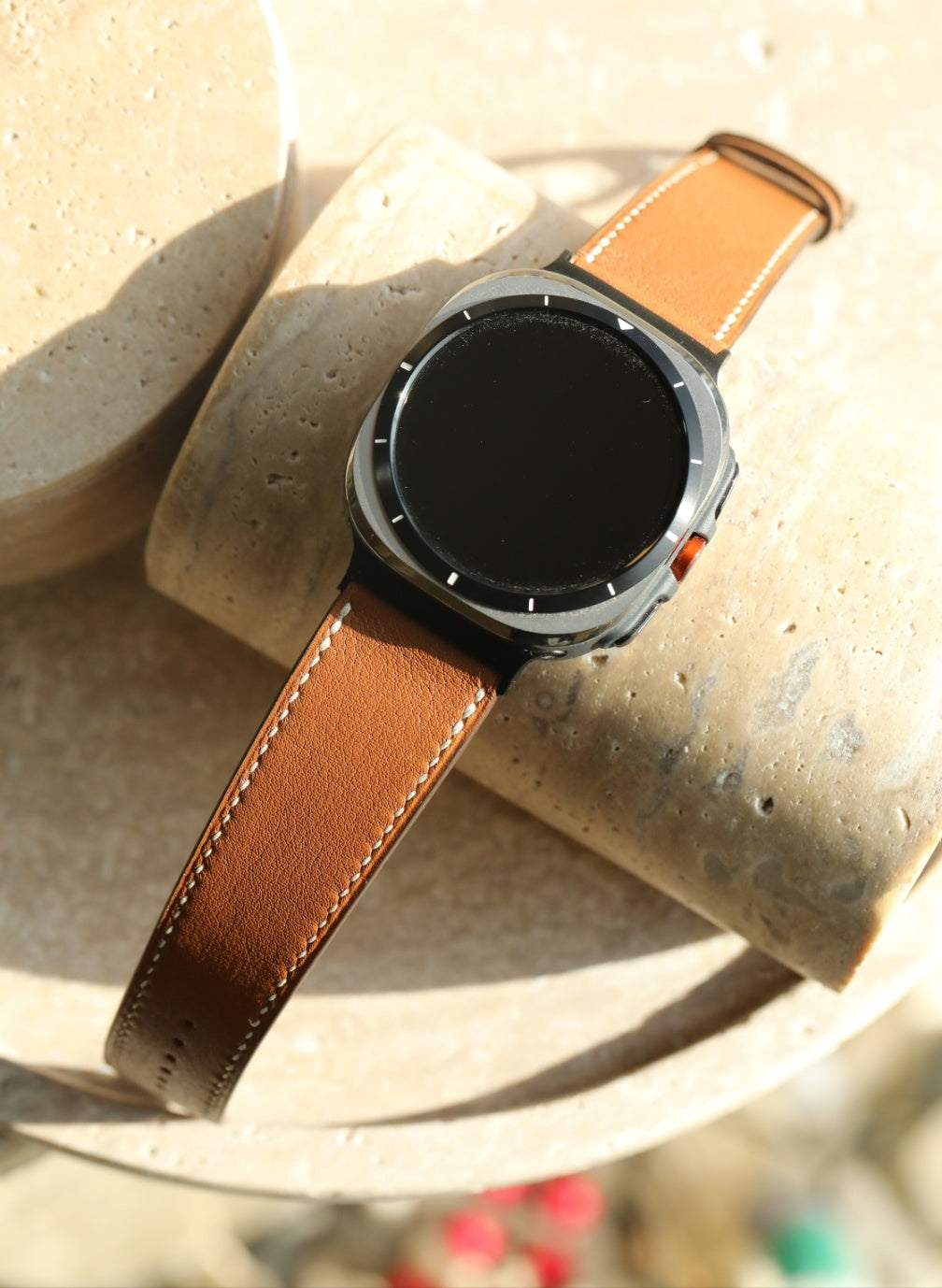 Galaxy Watch Ultra Strap : Swift Leather : Gold : Single