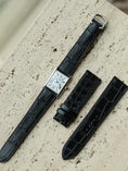 Load image into Gallery viewer, Cartier Tank Must Strap : Crocodile leather : Matte Black : Flat
