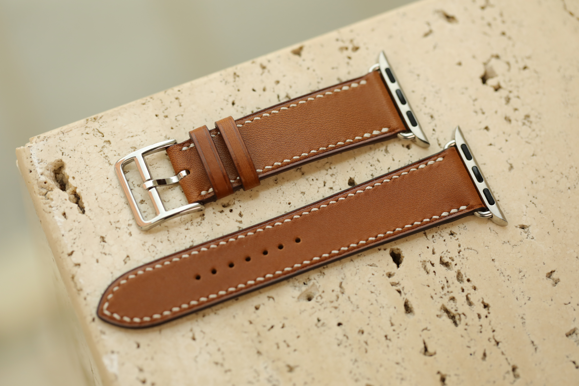 Apple Watch Strap : Barenia Leather : Gold brown : single