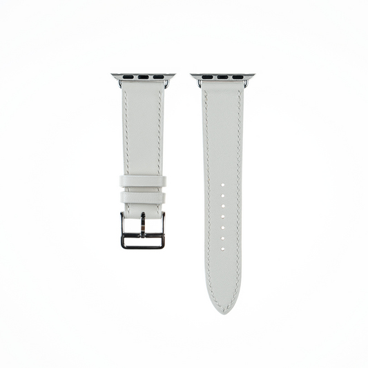 Apple Watch Strap : Swift Leather : Milk white : Single