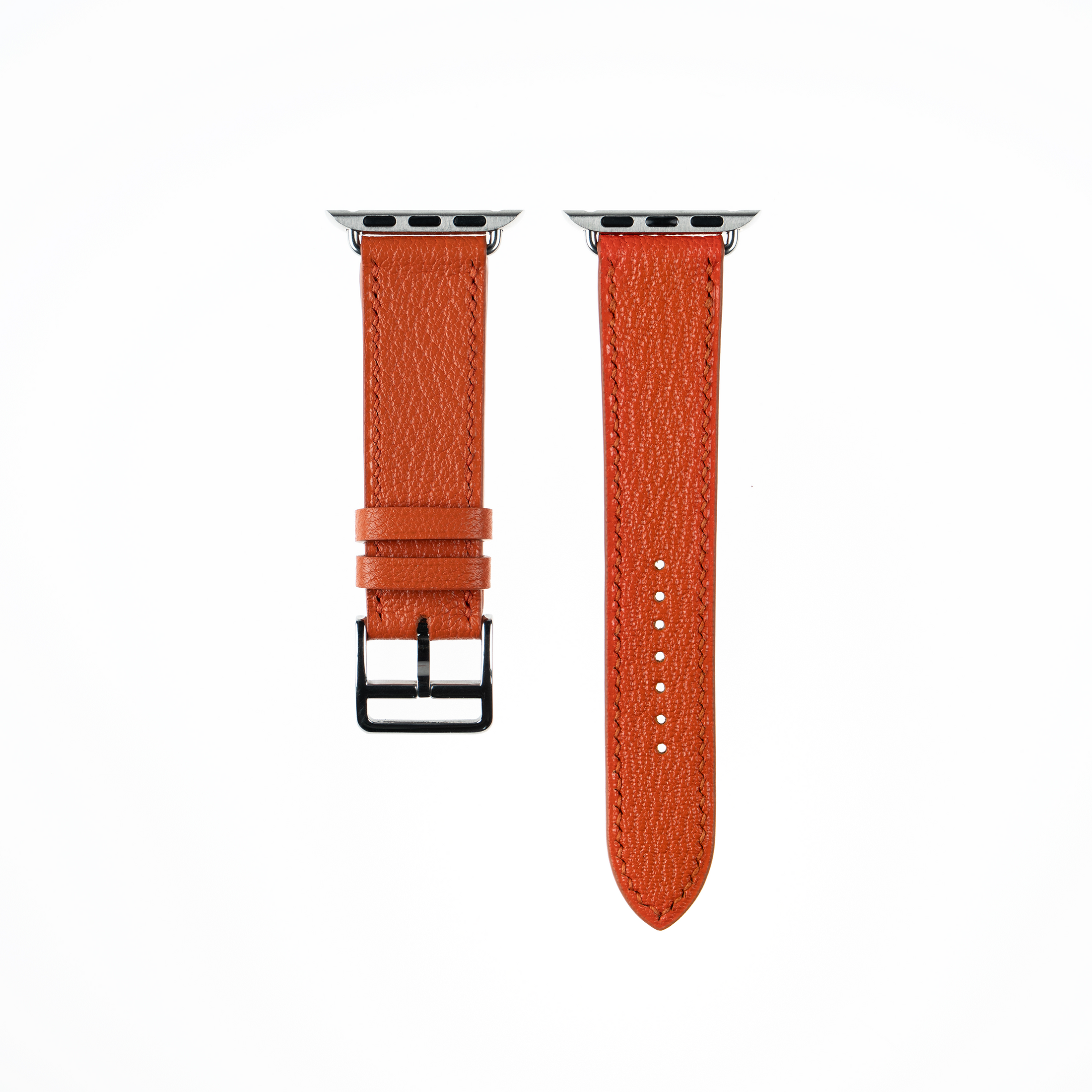 Apple Watch Strap : Goat Leather : Orange : Single