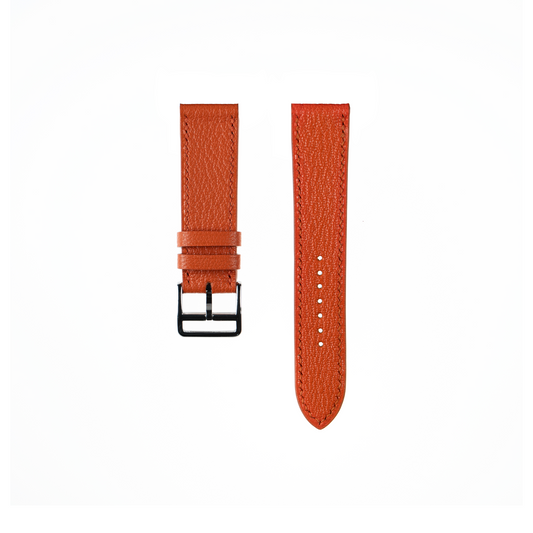 Galaxy Watch Ultra Strap : Goat Leather : Orange : Single