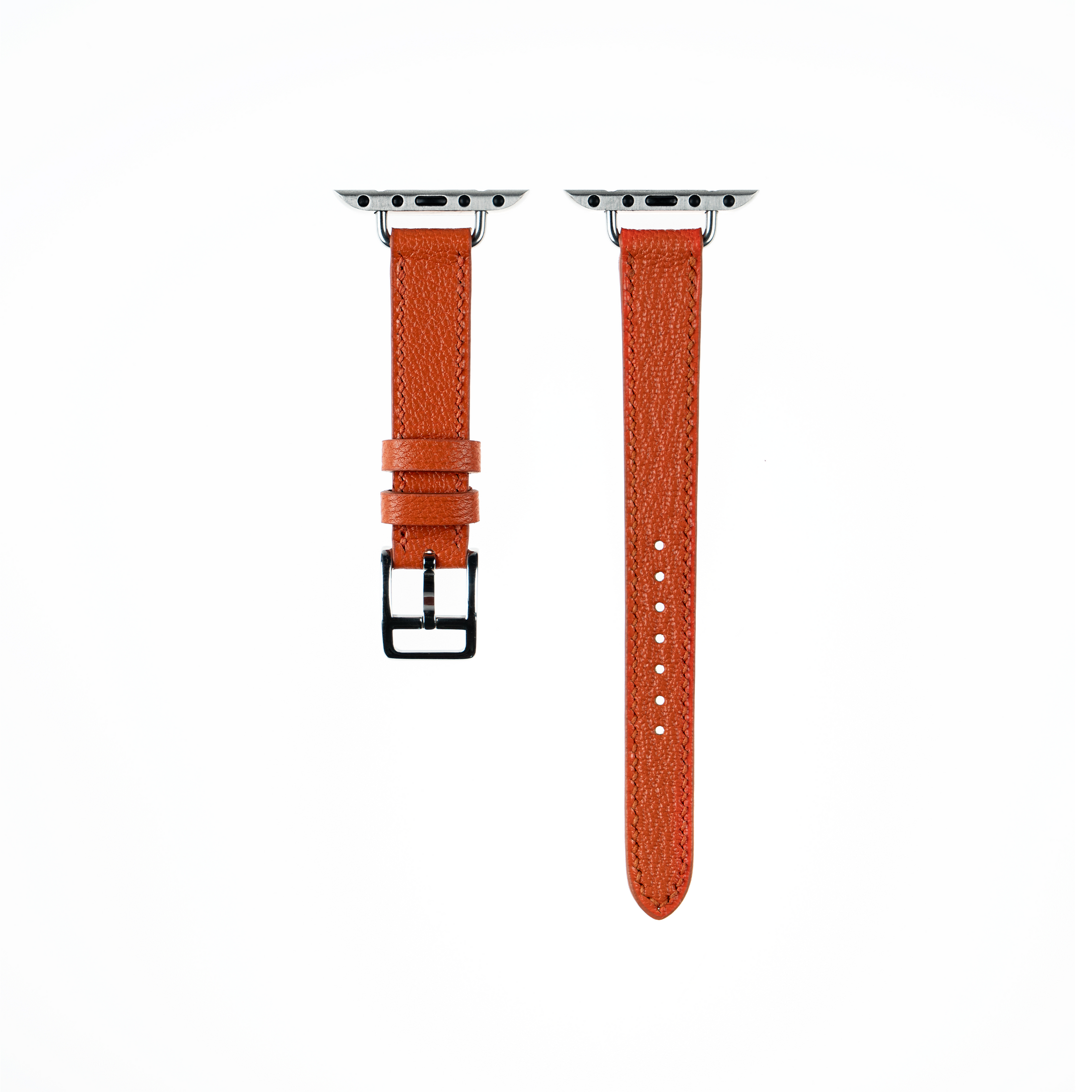 Apple Watch Strap : Goat Leather : Orange : Attelage Single