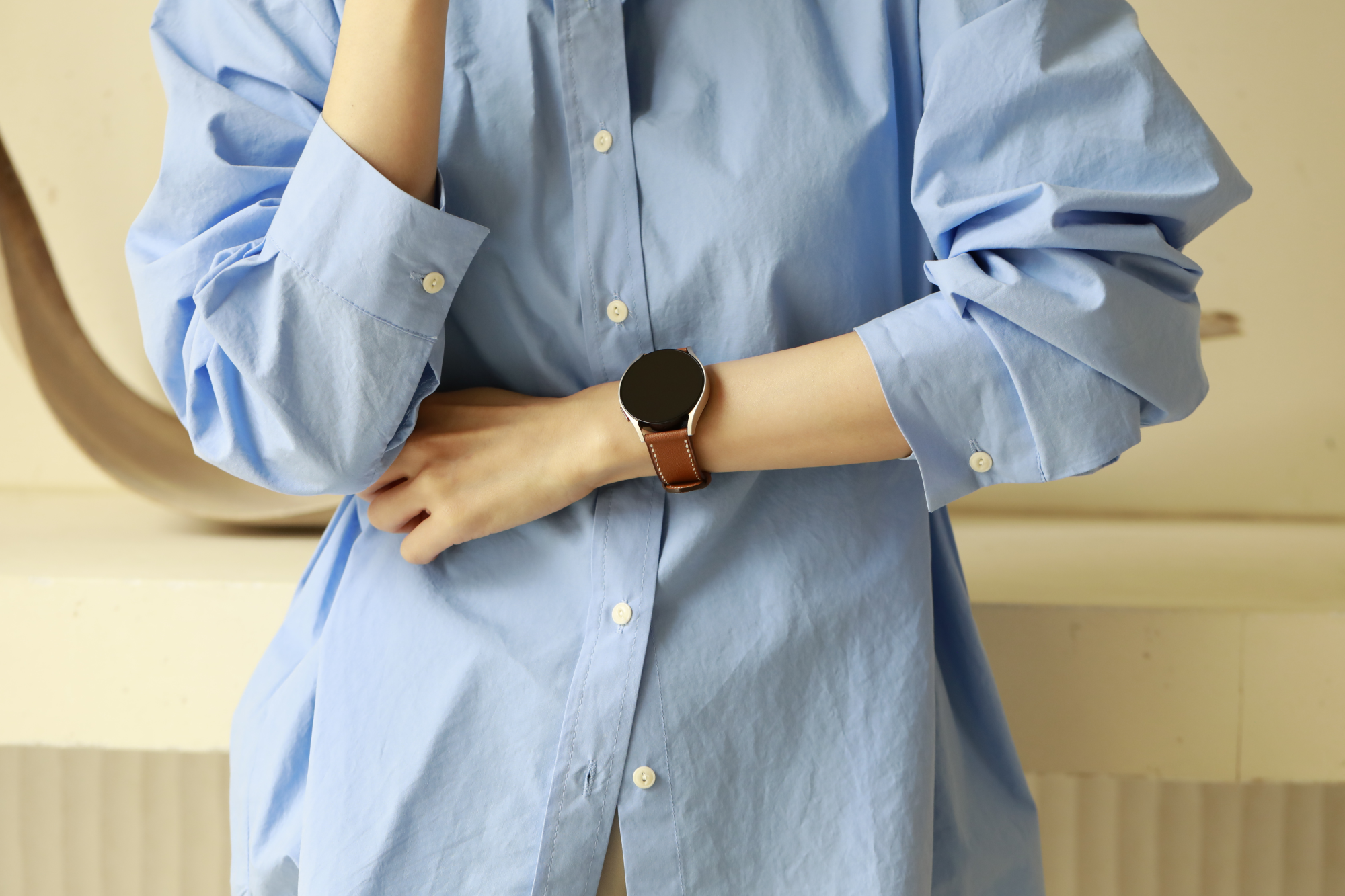 Galaxy Watch Strap : Barenia Leather : Gold brown : Single