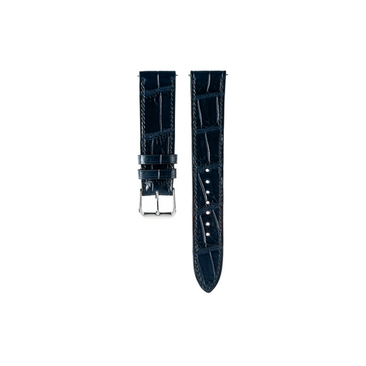 Cartier Tank Must Strap : Crocodile leather : Dark Navy : Flat