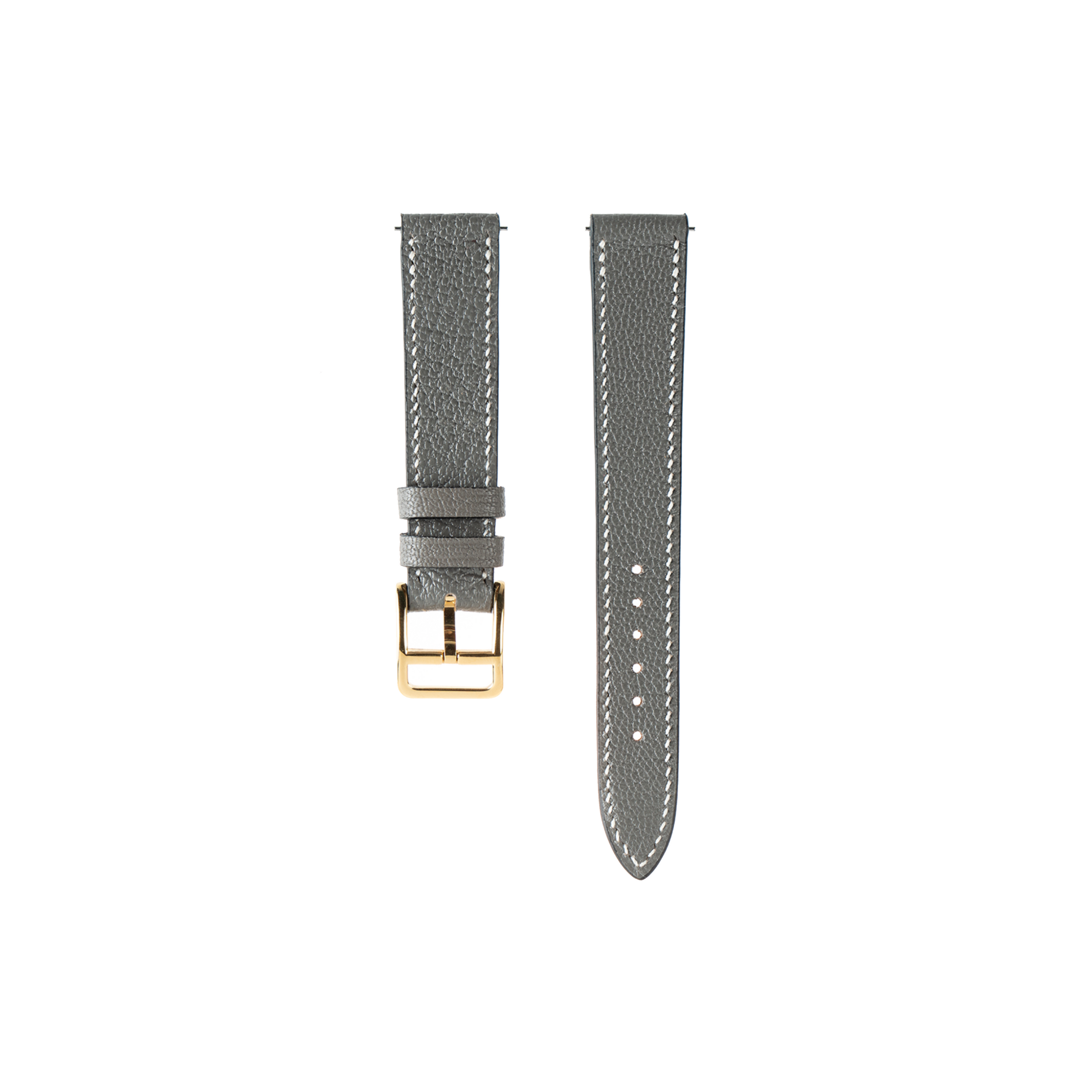 Hermes Watch Strap : Goat Leather : Gray