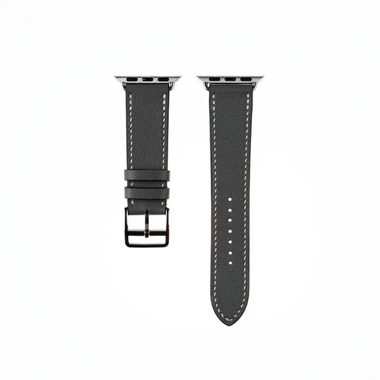 Apple Watch Strap : Swift Leather : Gray : Single