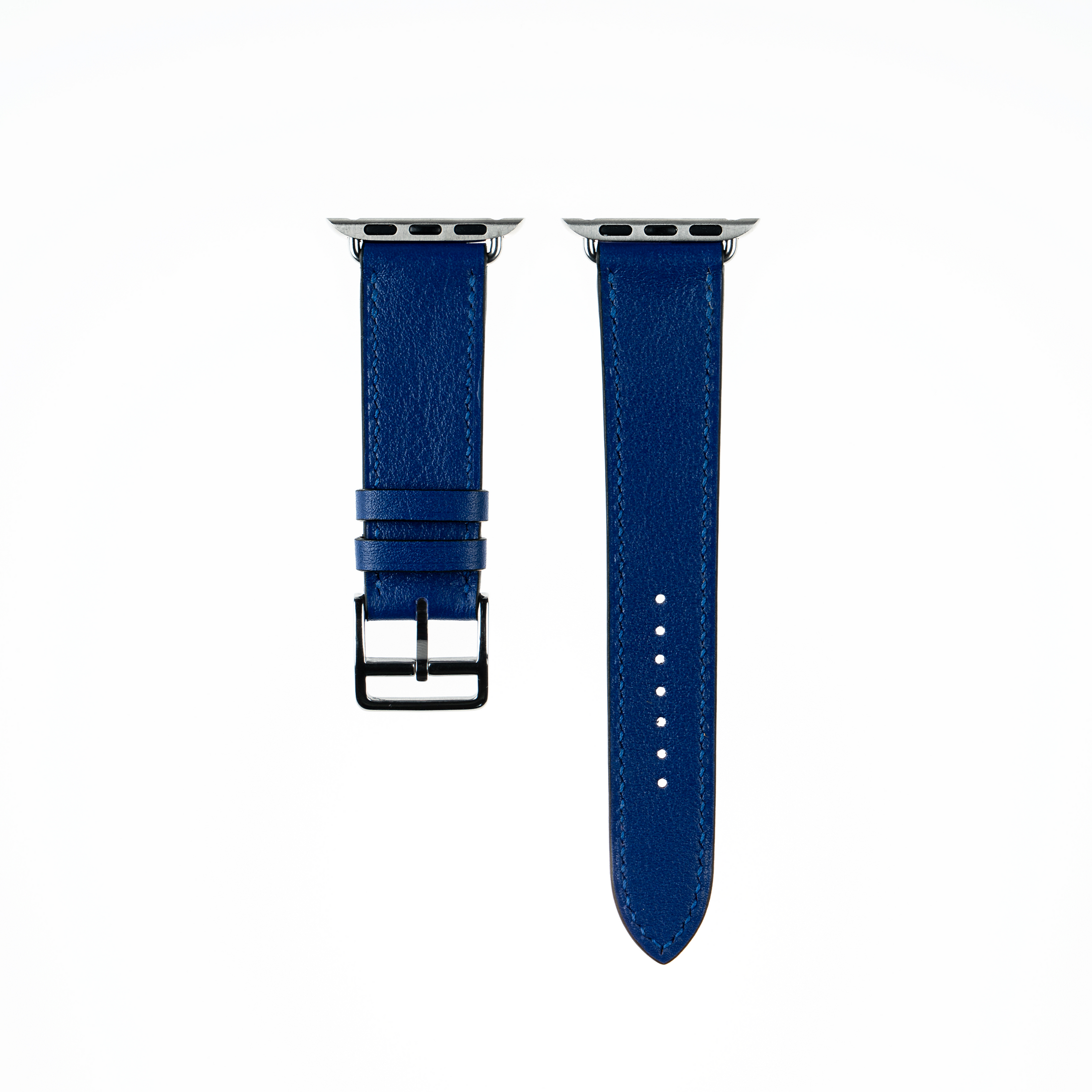 Apple Watch Strap : Swift Leather : Blue : Single