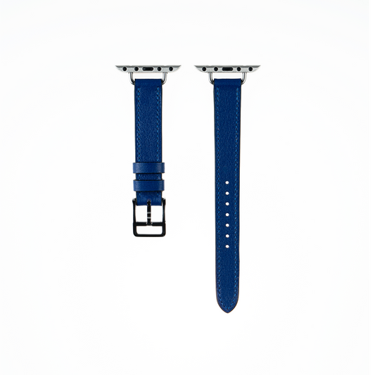 Apple Watch Strap : Swift Leather : Blue : Attelage Single