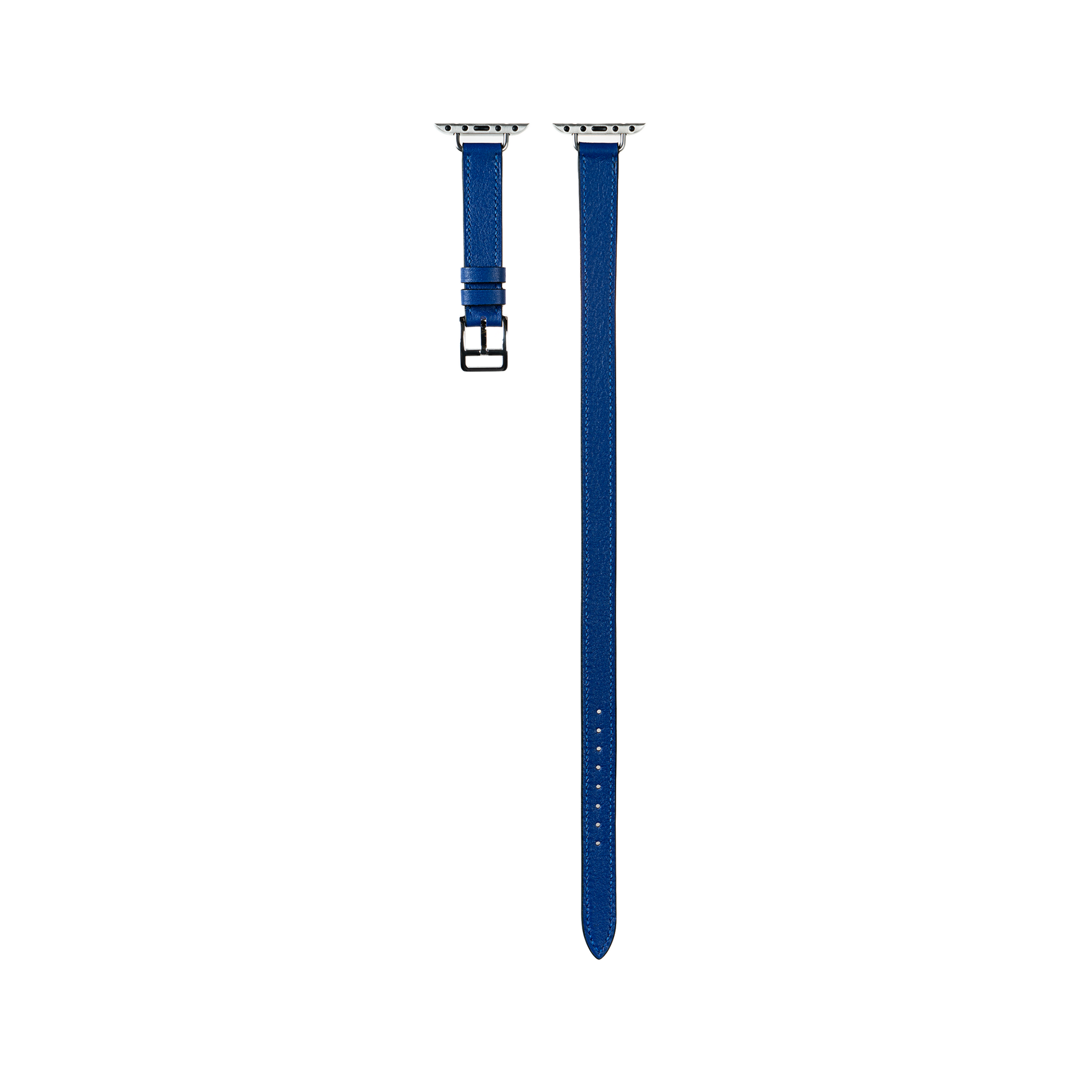 Apple Watch Strap : Swift Leather : Blue : Attelage Double